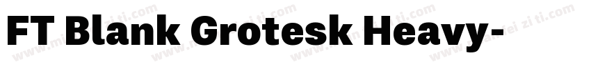 FT Blank Grotesk Heavy字体转换